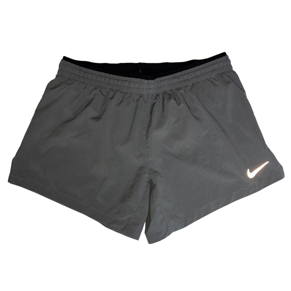 Nike Womens Elevate 5" Running Shorts Dri-FIT Grey Small Sporty Gorpcore